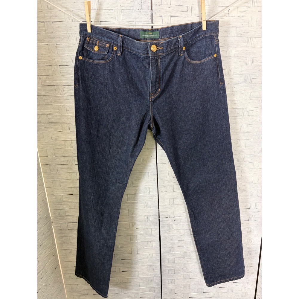 LRL Lauren Jeans Womens Dark Wash Boyfriend fit western streetwear